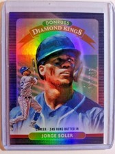 2020 DONRUSS CAREER STAT LINE JORGE SOLER 237/249 (m)