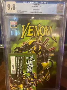 Venom #11 Skan CGC 9,8 con certificado de autenticidad numerado LE: 600 The Comic variante como nueva #49 de 600 - Imagen 1 de 2