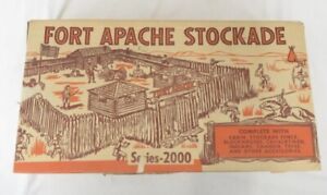 Vintage 1950s Marx Playset Fort Apache Stockade Series 2000 With Box