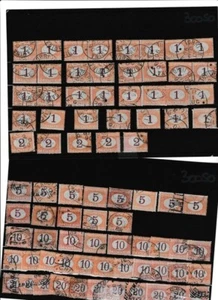 NS21 GOOD LOT OF ITALY 1870-1925 POSTAGE DUE STAMPS IN USED CAT $642 IN 2017 !! - Picture 1 of 2