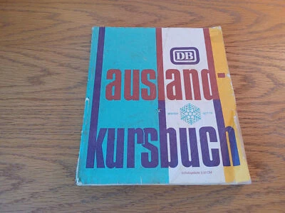 Auslandskursbuch Winter 25.09.1977 - 27.05.1978 / Deutsche Bundesbahn - Image 1 of 4