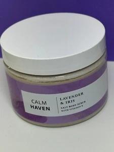 Bath & Body Works - Calm Heaven LAVENDER & IRIS ~ Salt Body Scrub 17 oz - Picture 1 of 5