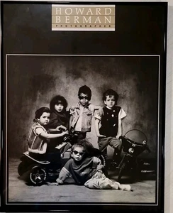 Vintage Howard Berman PUNK KIDS  Art Print (1980's) Metal Framed 22"x 27" - Picture 1 of 2