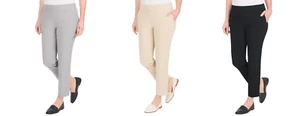 Hilary Radley Women's Pull-On Ankle Pant - Picture 1 of 25