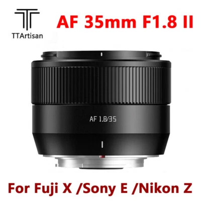 TTArtisan AF 35mm F1.8 II APS-C Auto Focus Lens for Fuji X Sony E Nikon Z Mount - Image 1 of 4