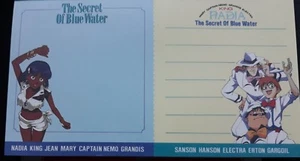 nadia the secret of the blue water  memo note 2 sheets - Imagen 1 de 1