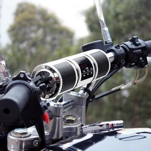 Gohawk Rd8 Silver Waterproof Bluetooth Motorcycle Speakers Handlebar Mount - Picture 1 of 9