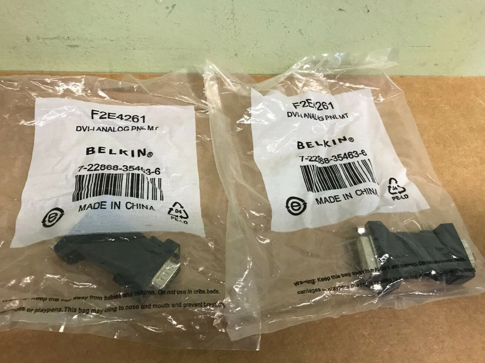 Belkin DVI-I Analog PNL MTR Adpt (1) F2#4261 Sealed/Retail - Image 1 of 1