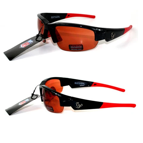 LOT OF TWO (2) HOUSTON TEXANS, MAXX DYNASTY, HIGH DENSITY, DRIVING  SUNGLASSES Cover