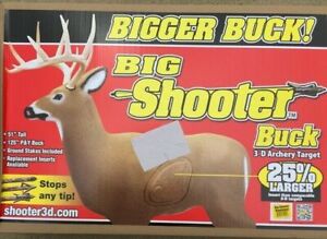 Shooter Buck 3D Foam Archery Target Bow Deer Hunting Crossbow Blind Cart NEW