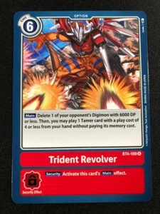 Revólver Digimon BT4-100 Tridente Raro Gran Leyenda - Imagen 1 de 2