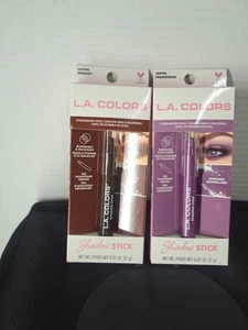 2pk LA COLORS GROOVY C69194 DARK BROWN,FASHIONISTA C69196 - Picture 1 of 4