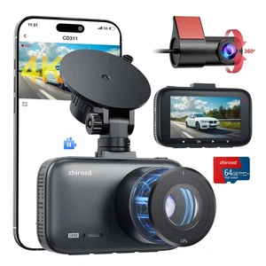 Dash Cam Front and Rear, 4K Dual Dash Cam with CPL Filter, Dash Camera for Ca... - Picture 1 of 7