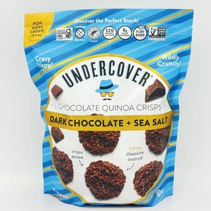 Undercover Schokolade Quinoa Chips Dunkle Schokolade + Meersalz 15,3oz/(434g) - Bild 1 von 5