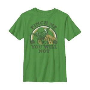 Boy's Star Wars Yoda Pinch Me Will You Not T-Shirt - Picture 1 of 11