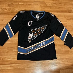 Maglia Washington Capitals Ovechkin grande nera retrò - Foto 1 di 3