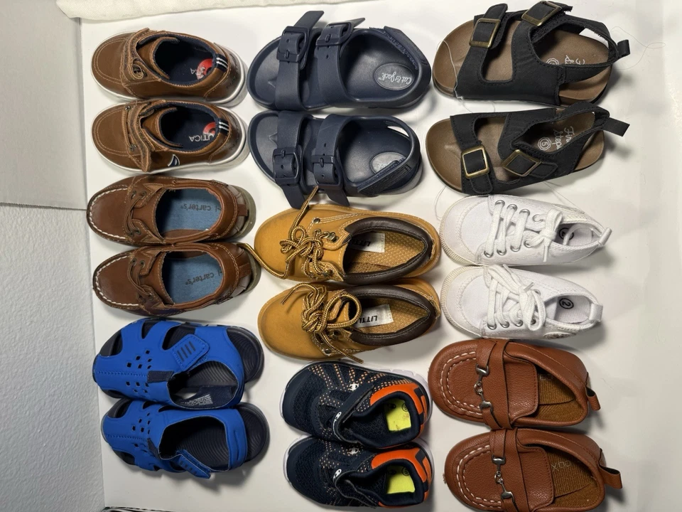 Lote de Zapatos Niños Talla Nb a Niño Pequeño Talla 7 - Excelente Estado Foto 1 de 4