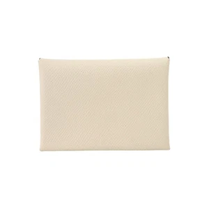 HERMES Calvi Duo Card Case Epsom Craie W 90293352 - Picture 1 of 9