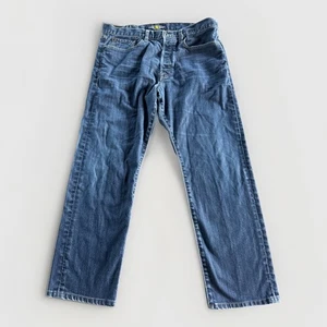 Lucky Brand 121 Jeans Mens 36x29 Blue Heritage Slim Fit Straight Leg Medium Wash - Picture 1 of 9