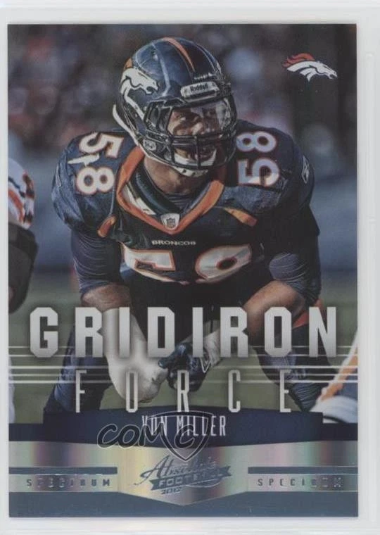2012 Panini Absolute Gridiron Force Spectrum /100 Von Miller #10 - Image 1 of 2
