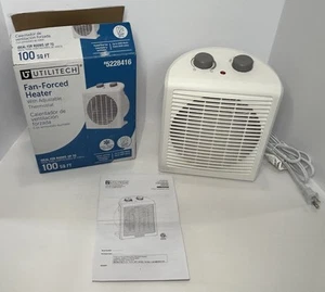 Utilitech Up to 1500-Watt Fan Compact Personal Indoor Electric Space Heater New - Picture 1 of 14
