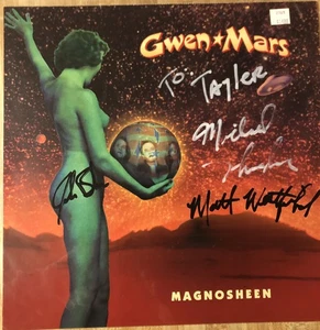GWEN MARS SIGNED AUTOGRAPH ORIGINAL 1995 MAGNOSHEEN PROMO ALBUM FLAT PERSONALIZE - Bild 1 von 5