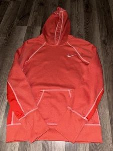 Nike Therma-Fit Athletic Active Hoodie bestickt rot/orange Größe Medium - Bild 1 von 3