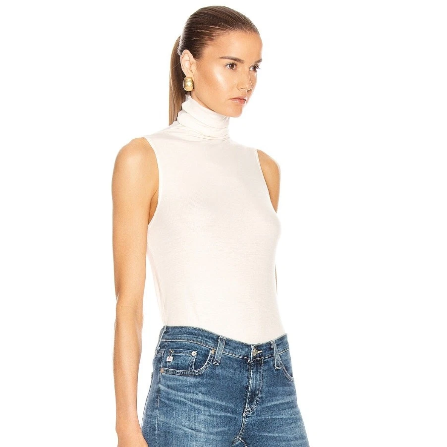 AG Adriano Goldschmied Women's Ebby Tank – Ribbed Knit, Fitted Silhouette For Work Or Layering