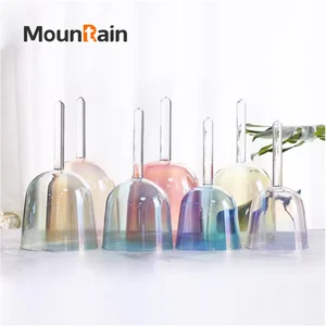 Handheld Crystal Singing Bowl Colored Crystal Sound Bowl Professional Meditation - Picture 1 of 5