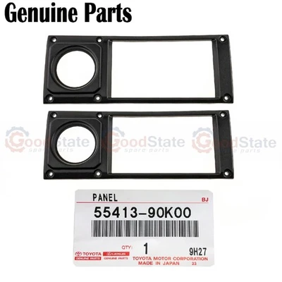 Genuine LandCruiser HZJ77 HZJ76 HZJ75 HZJ74 Dash Radio Surround Panel Set x2 - Image 1 of 4