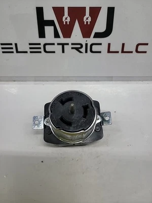 Leviton CS8169  50A  3-Phase 480V Locking Flush Mount Receptacle  - Image 1 of 3