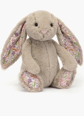 Jellycat Blossom Beige Bunny 'Petal' Medium NWT Authentic With Dust Bag - Image 1 of 4