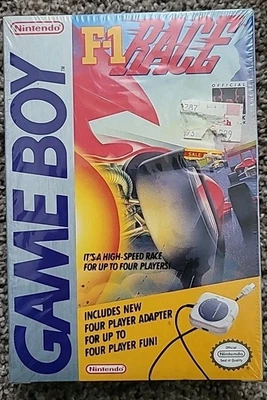 F-1 Race 1990 Nintendo Game Boy con adaptador de 4 jugadores sellado de fábrica Foto 1 de 4
