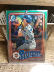 Pete Crow-Armstrong Cubs 2024 Bowman Chrome Rookie Of The Year Preferiti RC - Foto 1 di 2
