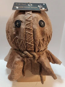Trick R Treat Deluxe Sam Mask Child Ages 8+ Spirit Halloween New With Tags - Picture 1 of 14