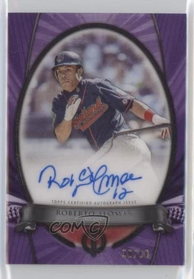 2018 Topps Tribute to the Moment Continuity Purple /50 Roberto Alomar Auto HOF - Image 1 of 2