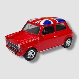 Welly Mini Cooper 1300 Red British Flag 1:60 Die Cast Car - Picture 1 of 9
