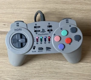 Hori Fighting Commander 10B Grey Controller Turbo For PlayStation 1 PS1 - Picture 1 of 4