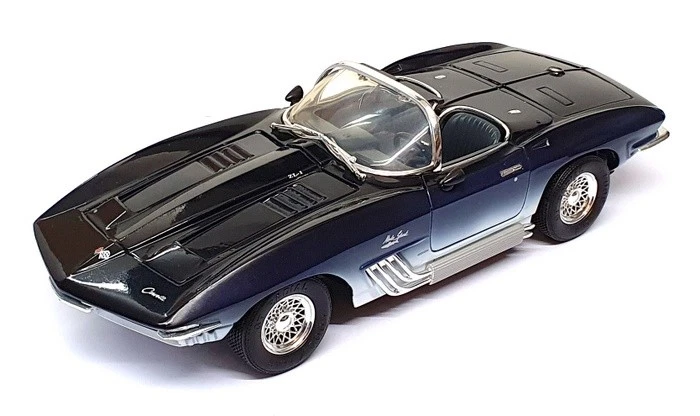 Motor Max 1/18 Scale 25625P - 1961 Chevrolet Corvette Mako Shark - Dk. Blue - Image 1 of 4