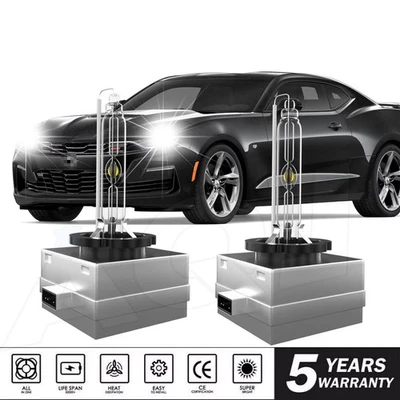 2X D3S HID 6000K Super Bright White For Chevrolet Camaro 2014-2019 Foto 1 de 4