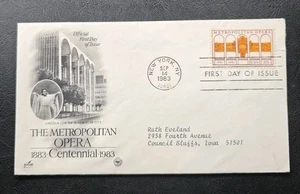US FDC # 2054 The Metropolitan Opera 1983. - Picture 1 of 8