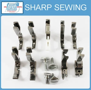 9 ZIPPER FEET FOOT SET - CONSEW 30 98 99 102 103 105 210 217 218 219 220 230 290 - Picture 1 of 1