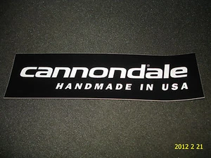 1 AUTHENTIC CANNONDALE BICYCLES "HANDMADE IN USA" STICKER / DECAL - Picture 1 of 1