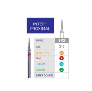 3D Dental Sabur Diamantschleifen FG 392-016 INTERPROXIMAL fein superfein Pack/10 - Bild 1 von 3