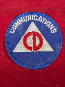 Civil Defense 3" Communications Patch 24-1 - Picture 1 of 2