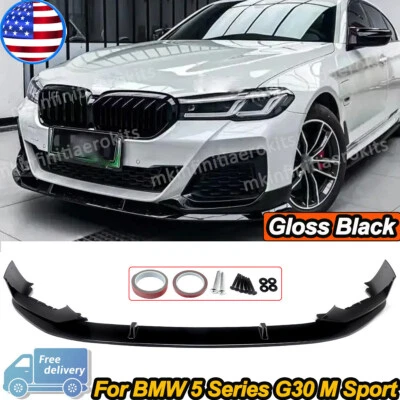 For 2021-23 BMW G30 LCI 530i 540i M550i M Sport Performance Bumper Lip Splitter Foto 1 de 4