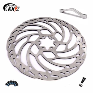 KKE 220MM Front Brake Disc With Silver Rotor Bracket Kit Fit SurRon Light Bee X - Picture 1 of 12