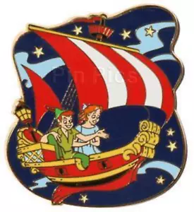 Pin Disney 56411 DLR Festival of Dreams Peter Pan Wendy Flying Pirate Ship 2007 - Imagen 1 de 3