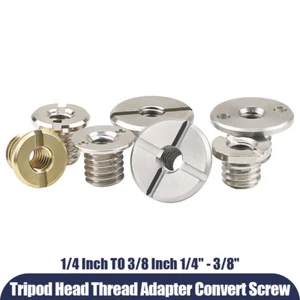 1/4" Female to 3/8" Male Conversion Tripod Head Thread Adapter Convert Screws - Picture 1 of 18