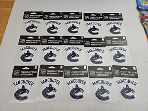 Lote 15 calcomanías adhesivas Vancouver Canucks NHL hockey - licencia oficial - Wincraft - Imagen 1 de 4